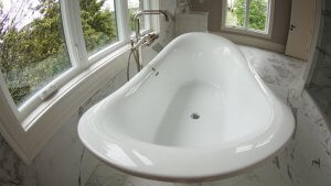 Luxury ensuite with soaker tub