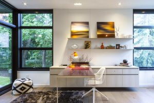 Custom office space in residential home